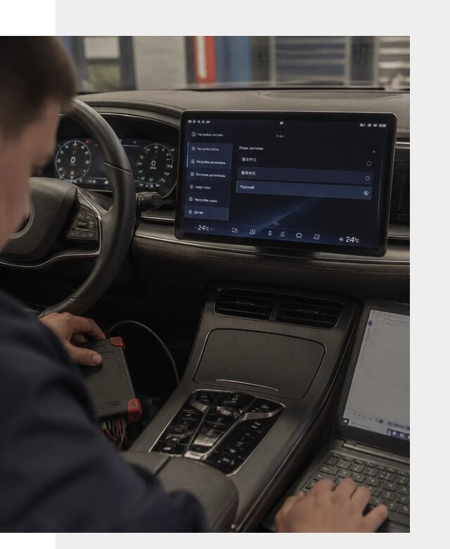 Русификация автомобиля BYD HAN для эксплуатации в Туле